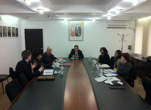 US embassy representative(left) meeting
with GBD and Tunisia director with his staff for economy development